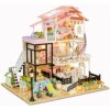 Dollhouse Miniature with Furniture, DIY Wooden Dollhouse Kit Plus Dust Proof, Creative Room Idea - Image 2