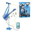 TAKIHON Guitar and Microphone Set for Kids,Guitar Toys with Music&Colorful Light,Adjustable Height - Image 2