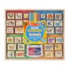 Melissa & Doug Deluxe Wooden Stamp Set: Animals - 30 Stamps, 6 Markers, 2 Pads - Image 2