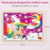 SYNARRY Large Unicorn Princess Fairy Wooden Puzzles for Girls Gift Box(12.2*9.4 in) - FSC Certified, - Image 6