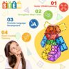 Coodoo Magnetic Building Tiles Kids Toys STEM Magnetic Blocks Sensory Toys Kids Games Magnet - Image 3
