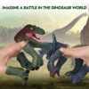 COGO MAN Dinosaur Toys Dinosaur Figure, Rubber Dinosaur Finger Puppets Set with Heads, Paws, and - Image 4