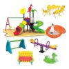Rainbow Toys Kids Play Sets & Playground Equipment All In One Slide for kids and Swings for kids - Image 2