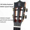 YHRJ Ukalalee for adults 3A Acacia wood veneer ukulele, Exquisite deep-sea abalone shell decoration - Image 4