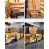 BGSFF Folding Easel Beech Wooden Rod Travel Oil Painting Box Oil Painting Rack with Wheels Art - Image 5