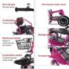 Erik Xian Home Three Wheel Bikes For Kids Boys Girls Tricycle 16 18 Inch 3 Wheel Bikes Cruise - Image 5