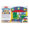Melissa & Doug Tabletop Puppet Theater - Puppet Theaters - Child - Velvet Curtain, Double-Sided - Image 2