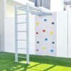 Moon Kids Climbing Wall with Metal Monkey Bars - Indoor - Outdoor Gymnastics Playground Climbing, - Image 4