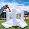 White Bounce House with Blower,Ball Pool,Kids Bounce House,Family Backyard Bouncy Castle,Suitable - Image 2