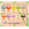 MTYOKILN Magnetic Color & Number Maze - Montessori Wooden Color Matching Learning Counting Puzzle - Image 2
