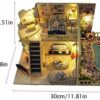 UDYGQM Romantic and Cute Dollhouse Miniature DIY House Kit Creative Room Perfect DIY Gift for - Image 3