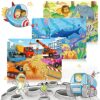 RANSUNN Puzzles for Kids Ages 3-5, 24 Piece Colorful Wooden Puzzles for Toddler Children Learning - Image 5