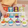 Battat - Cause-and-Effect Pop Up Toy - Developmental Toy with Animals and Colors - Pop-Up Pals - For - Image 4