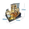XBSLJ Doll Houses dolls house Dollhouse Miniature DIY House Kit Creative Room with Furniture And - Image 8