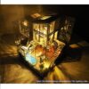 XBSLJ Doll Houses dolls house Dollhouse Miniature DIY House Kit Creative Room with Furniture And - Image 9