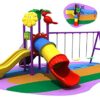RBW TOYS New 6 in 1 Playground slide and swing Kids toys set 1 with 1 Double Slide, 1 Tunnel Tube - Image 6