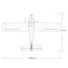 Rc Plane 4 Channel Remote Control Airplane 1400mm (55") Wingspan With Flaps LED Water Plane With 3 - Image 7