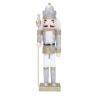 Christmas Nutcracker Decorations, 31cm Nutcracker Soldier Puppet Wood Material, Traditional Retro - Image 2