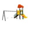 Kids Swing Slide Outdoor Climbing Frame Swing Slide Playground Set Multiplayer Game (Giant yellow - Image 3