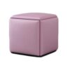 JSMY Leather Square Stool, Multifunction Cube Chair Sofa Stool Space-saving Living Room Combination - Image 2
