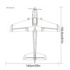 RC Airplane 2.4Ghz 4-CH With Vertical Takeoff Stunt Airplane Parkflyer Remote Control Plane RTF With - Image 8