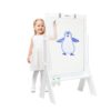 Little Partners® Peek-A-Boo Art Easel - Two Sided Clear Plexi Glass Paint Easel - Easy Erase Acrylic - Image 2