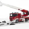 Bruder Scania R-Series Fire Engine Slewing Ladder, Water Pump and Lights and Sounds Module - Image 11