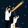 Gerrit Astronomical Telescope,Profession Stargazing Telescopes for Adult Beginners,80mm Astronomy - Image 3