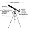 Refractor Astronomical Telescope,80MM Aperture 900mm Telescope,Travel Telescope for Kids Beginners - Image 3
