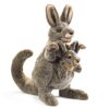Folkmanis Kangaroo with Joey Hand Puppet - Image 2