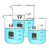 MYIME Laboratory glass beaker, measuring cup beaker set PCS glass beaker measuring cup glass - Image 2