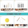 Donken Pottery Wheel 350W Electric Pottery Machine DIY Clay Tool Kit with Detachable Basin, Digital - Image 9