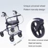 QIVGXBO Leunlee Rollator Walker, Walking Aids Foldable, Heavy Duty Shopping Cart With Seat, Drive - Image 8