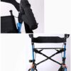 MYIME Lightweight Aluminium Folding Rollator, 2-in-1 Shopping Cart and Transit Chair withHeight - Image 7