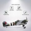 1100mm （43.3in） Wingspan RC Plane 6 Channel Remote Control Airplane - Ready To Fly Fixed Wing RC - Image 5