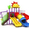RBWTOYS Swings, Double Slides, Round S - Slide & Tube Slide Play Toys Set For Kids - 600x400x340cm - Image 2