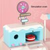 JW-YZWJ Children's Simulation Ice Cream Cart, Donut Sales Cart, Wooden Educational Toy - Image 7