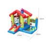 WRJY Kids Bouncy Castle Home Toy House Amusement Park Small Trampoline Naughty Castle Water Slide - Image 3