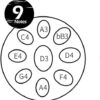 STORYSUNG Handpan Drum 9 Notes Handpan in D Minor 22 Inches Steel Hand Drum, Laser Engraving Not - Image 5