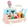 JW-YZWJ Children's Simulation Ice Cream Cart, Donut Sales Cart, Wooden Educational Toy - Image 2
