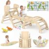KidsBuddy Pikler Triangle Set with Cushion 9 in 1 Climbing Toys for Toddlers 1-3 Indoor Baby - Image 2