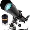 Refractor Astronomical Telescope,80MM Aperture 900mm Telescope,Travel Telescope for Kids Beginners - Image 2