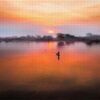 Sunset over the Lake - 15000 Piece Wooden Jigsaw Puzzle - Home Decor Family Game Gift - Image 3