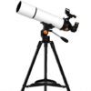 Telescopes 80mmRefractor Telescope with Adjustable Tripod, Smartphone Adapter, for Star Watching - Image 2