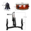 Taiwan Xiaofa Drum Set Practising Xiaotambourine Cowhide Flat Drum Solid Wood Drum Buddha Hall - Image 3