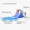 LANGWEI Inflatable Jumping Castle for Kids, 4 in 1 Castle Bounce House with 2 Slides, Climbing Wall - Image 4