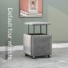 JSMY Leather Square Stool, Multifunction Cube Chair Sofa Stool Space-saving Living Room Combination - Image 6