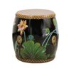 KAFELE Hand-Painted Drum Stool Contains Drum Stick + Drum Pad Round Stool/Low Stool/Dressing Stool - Image 2