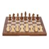 ksamwjf Board Game Set, Magnetic Glass Chess, Classic Chess Set, With Wooden Chess Board ＆ Pieces - Image 2