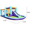 Inflatable Kids Bounce House Bouncy Castle with Water Slide for Kids Outdoor Indoor Party - Image 7